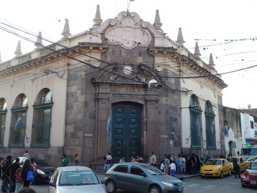 The nice old building is a bank.